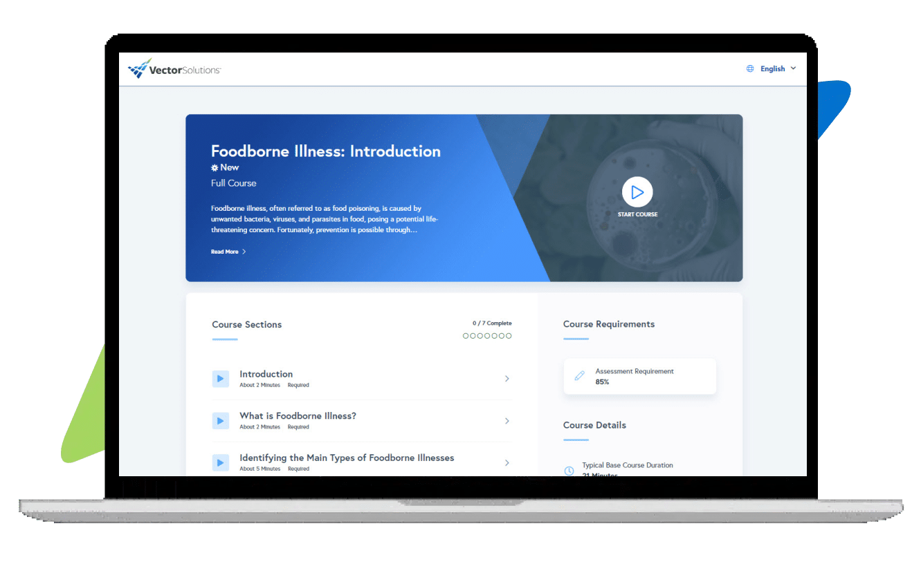 Vector Solutions online food safety training