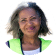 Woman wearing glasses and smiling