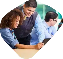 Educator in a staff training session
